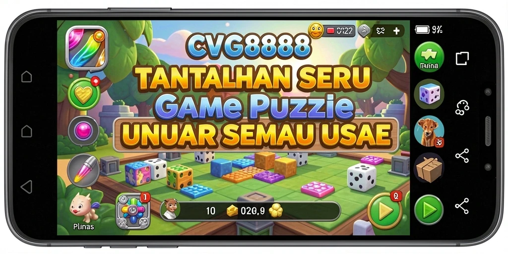 Screenshot gameplay CVG8888 dengan teka-teki menarik.