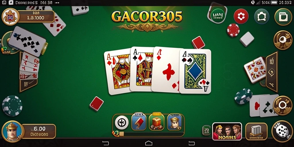 Screenshot GACOR305 menampilkan pemain sedang menikmati permainan Domino.