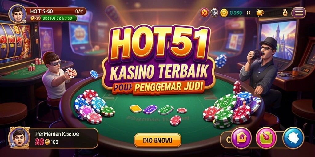 Screenshot HOT51 menampilkan aksi seru permainan Kasino yang mengasyikkan.