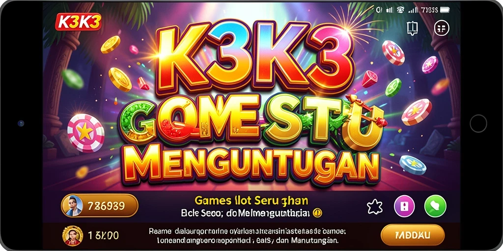 Screenshot K3K3 menunjukkan gameplay Slot yang menarik dan seru.