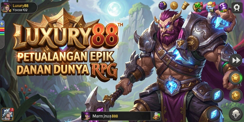 Tampilan permainan RPG yang mendebarkan dan penuh aksi.