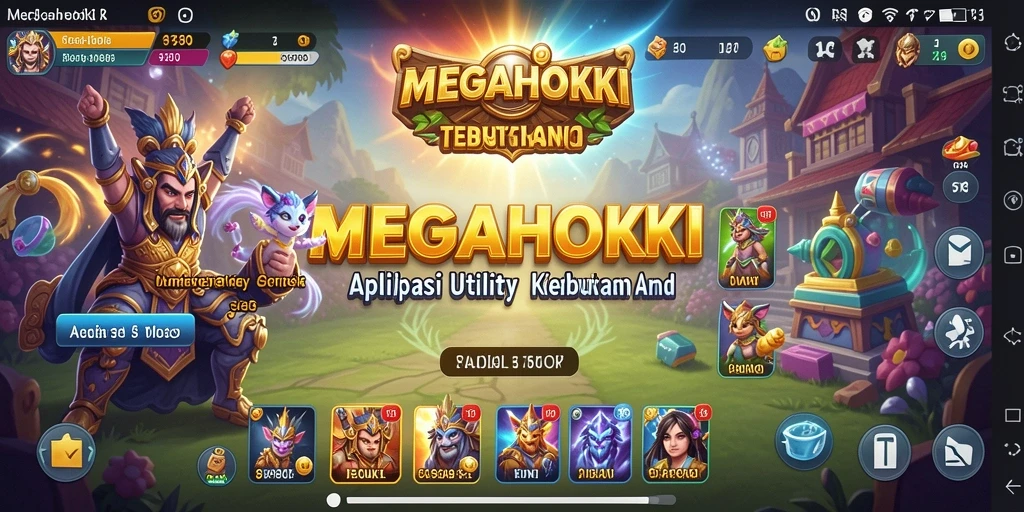 Tampilan antarmuka utama MEGAHOKI dengan fitur yang intuitif.