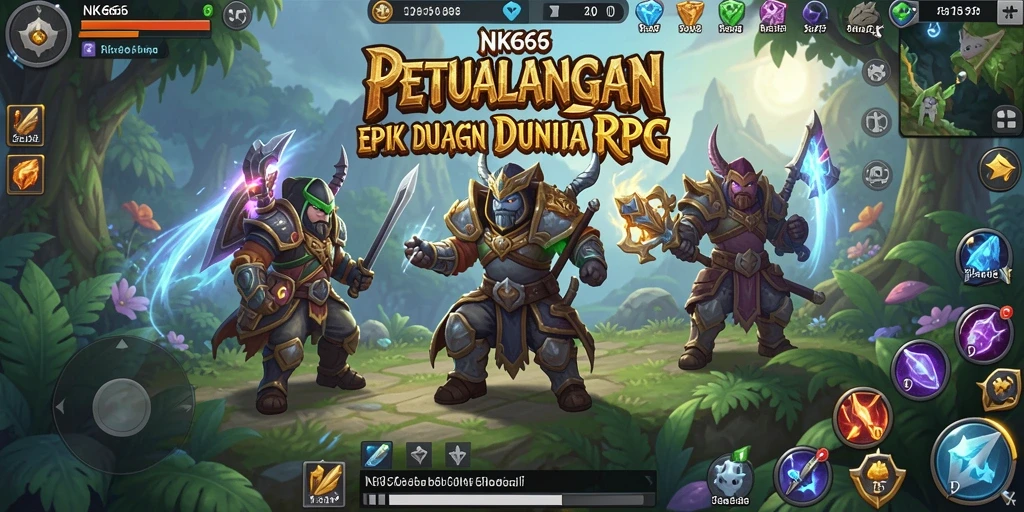 Tampilan gameplay NK666 yang menampilkan pertarungan seru dan dunia yang kaya.
