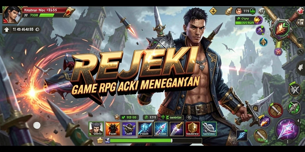 Tangkapan layar gameplay mendebarkan dari REJEKI - Petualangan ARPG