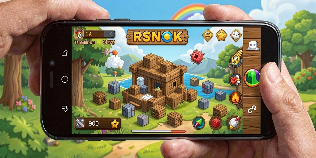 Tangkapan layar gameplay RSNOK memperlihatkan teka-teki yang menantang dan menarik.
